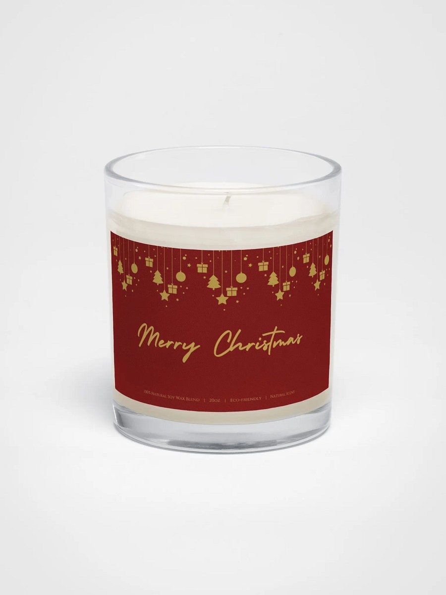 Golden Merry Christmas Soy Wax Candle product image (1)