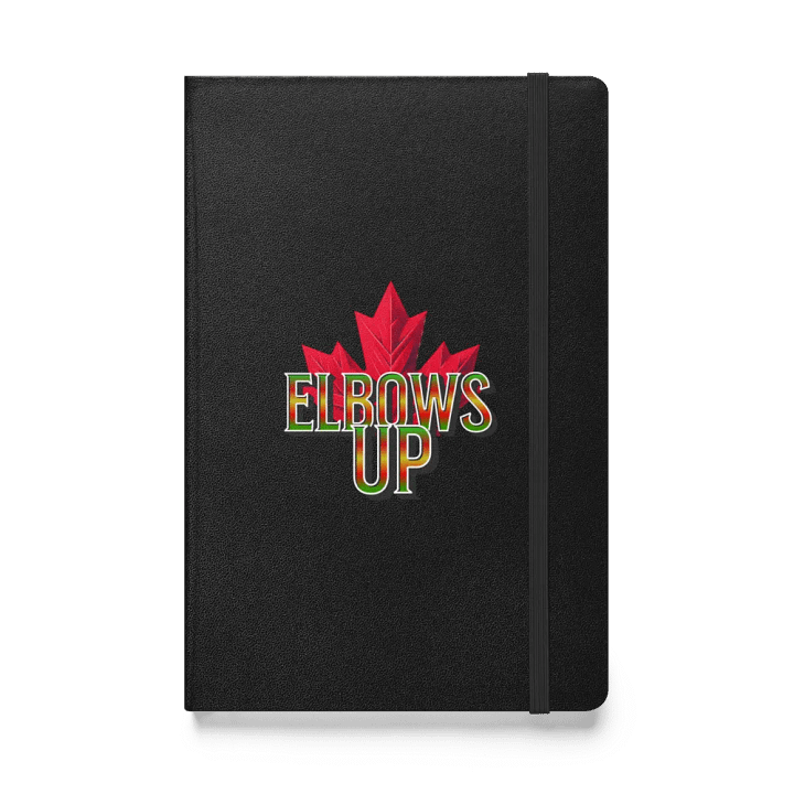 Elbows Up Maple Leaf Gradient Hardcover Notebook product image (1)