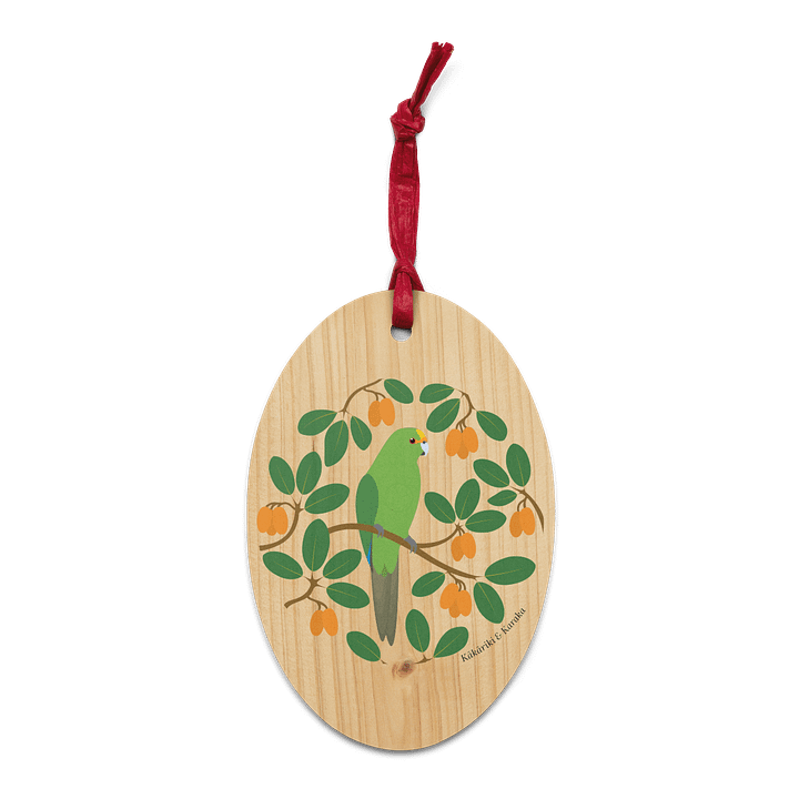 Kākāriki in Karaka Wooden Ornament product image (2)