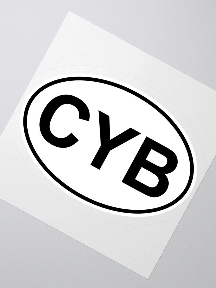 CYB Oval Sticker product image (2)