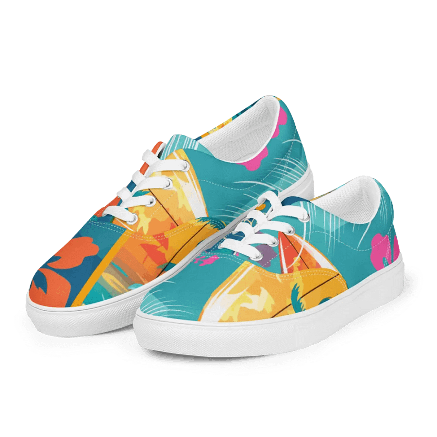 Tropical Escape Lace-Up Canvas Shoes product image (11)