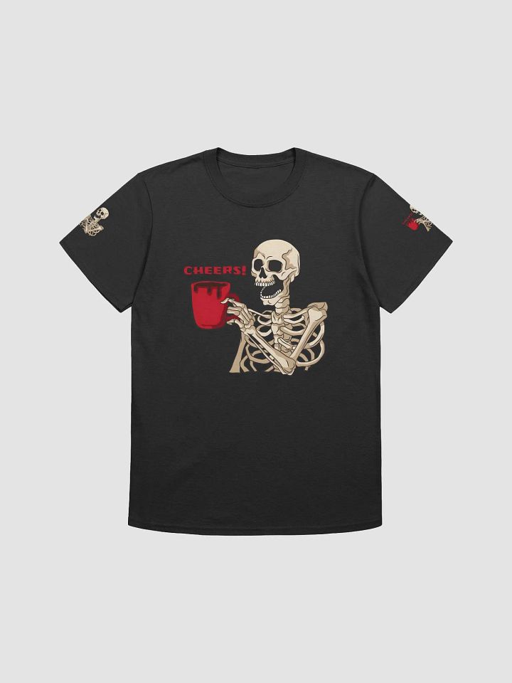 Skeleton Cheers for Halloween Unisex Tee product image (2)