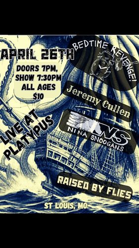 So excited to see some ol buds at this all ages show show coming up in St Louis @hearplatypus !! 

With touring and local act...