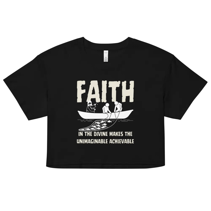Faith in the Devine oversize Women's premium Crop Top product image (9)