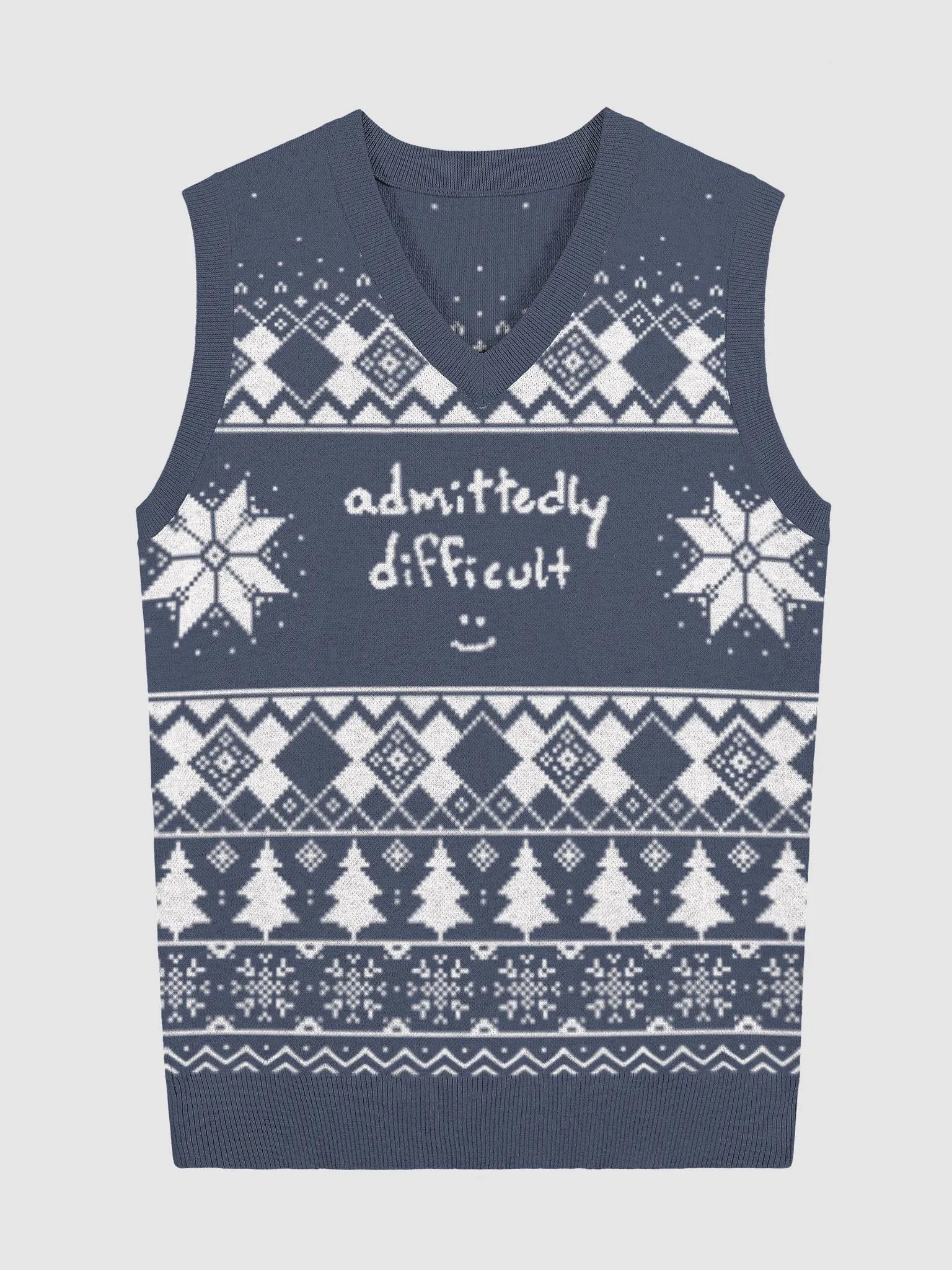 admittedly difficult (holiday 1) knitwear vest product image (1)