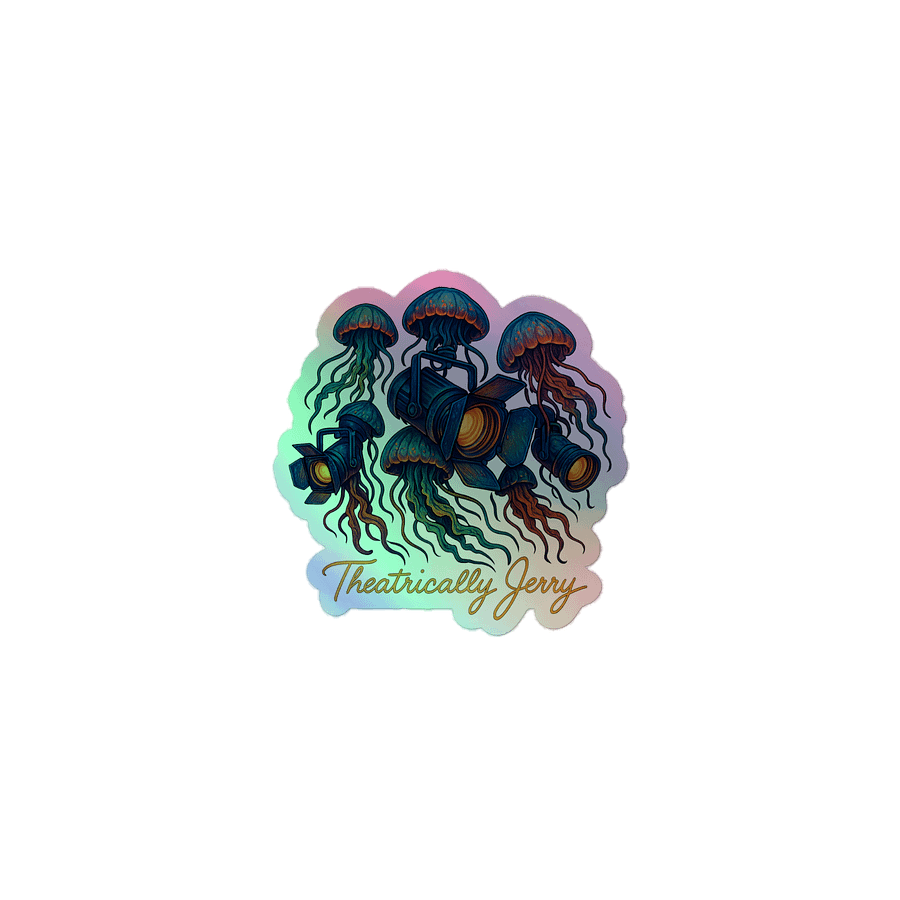 Theatrically Jerry: "Nautical Illumination" Jellyfish Stage Lights Holographic Stickers product image (1)