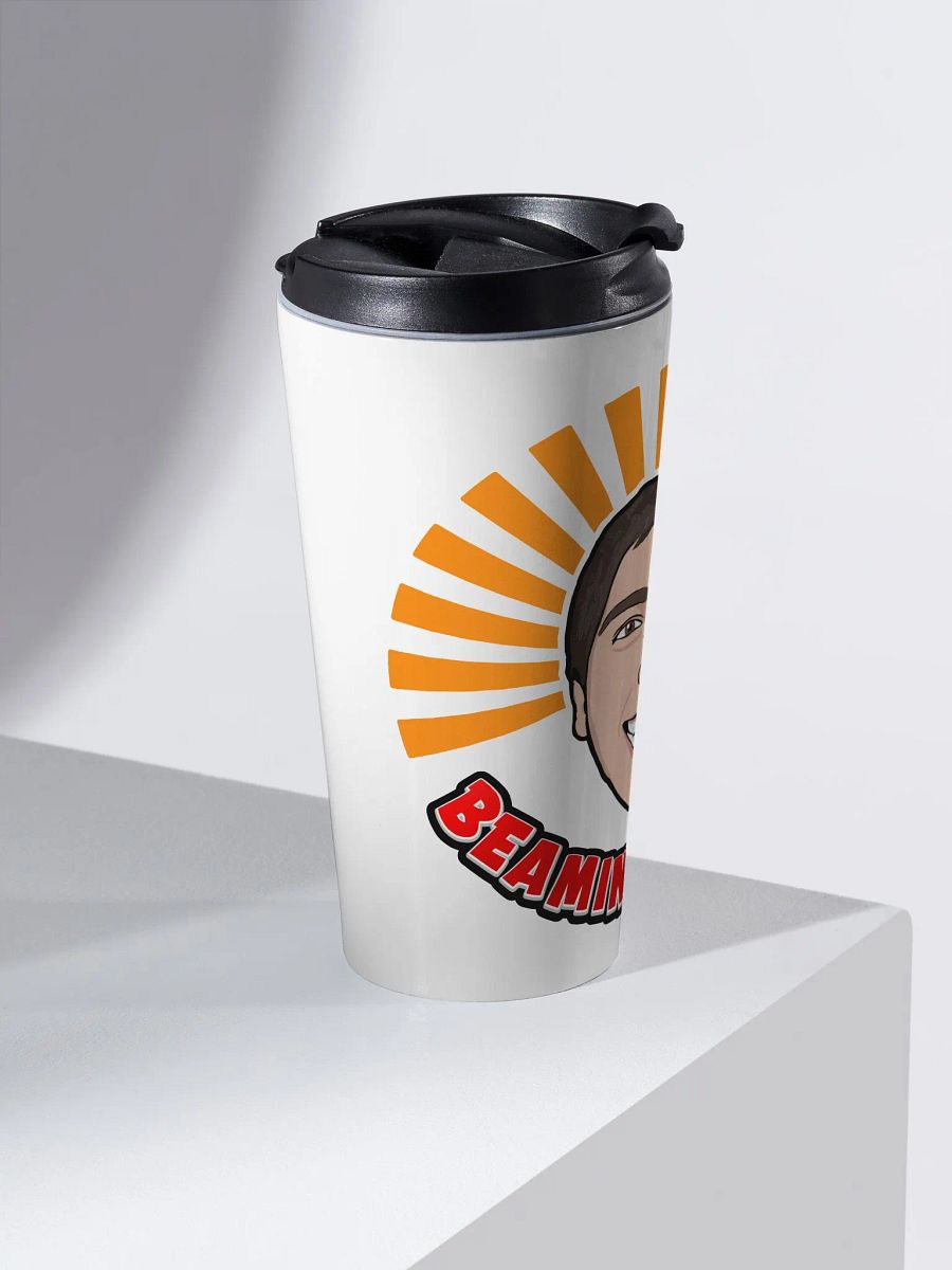 Beamin' Bright Benny Stainless Steel Travel Mug [Large Logo] product image (2)