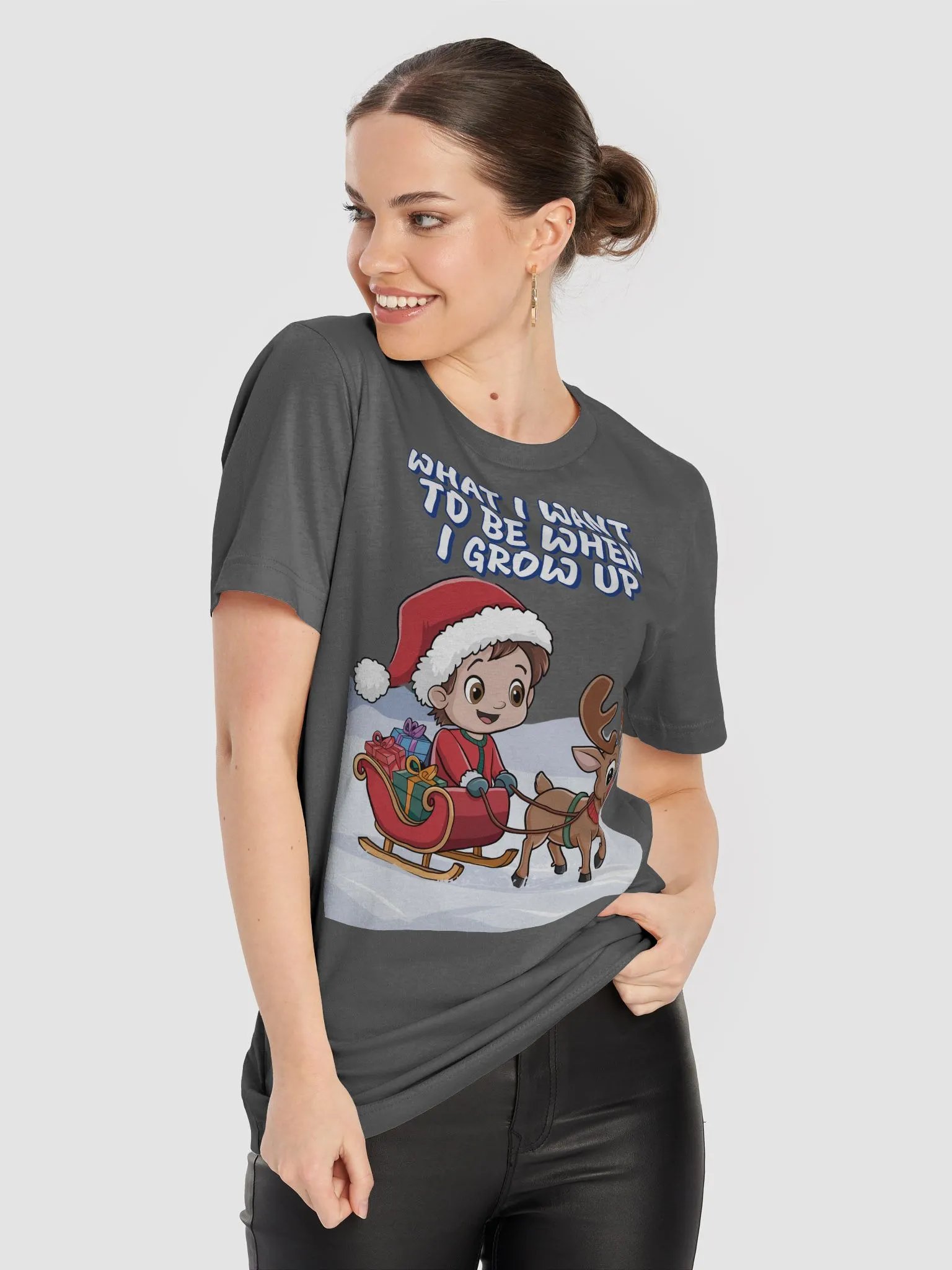 What I Want To Be When I Grow Up - Young Santa T-shirt product image (54)