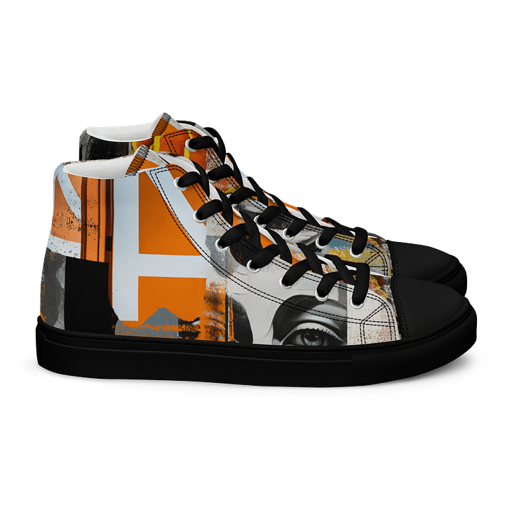 Mixed Media Artwork High Top Shoes product image (2)