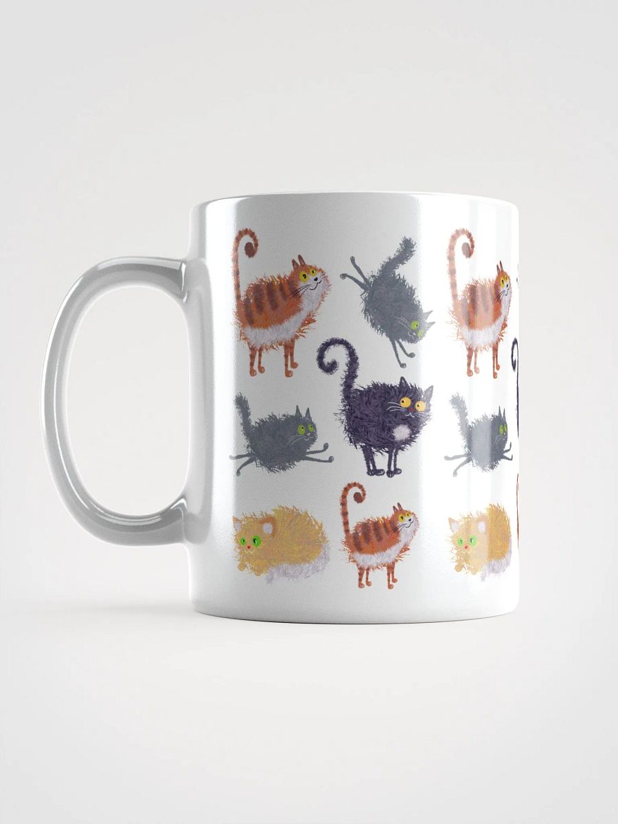 The Gridlock of Goofy Cats – Funny Cartoon Cat Mug product image (16)