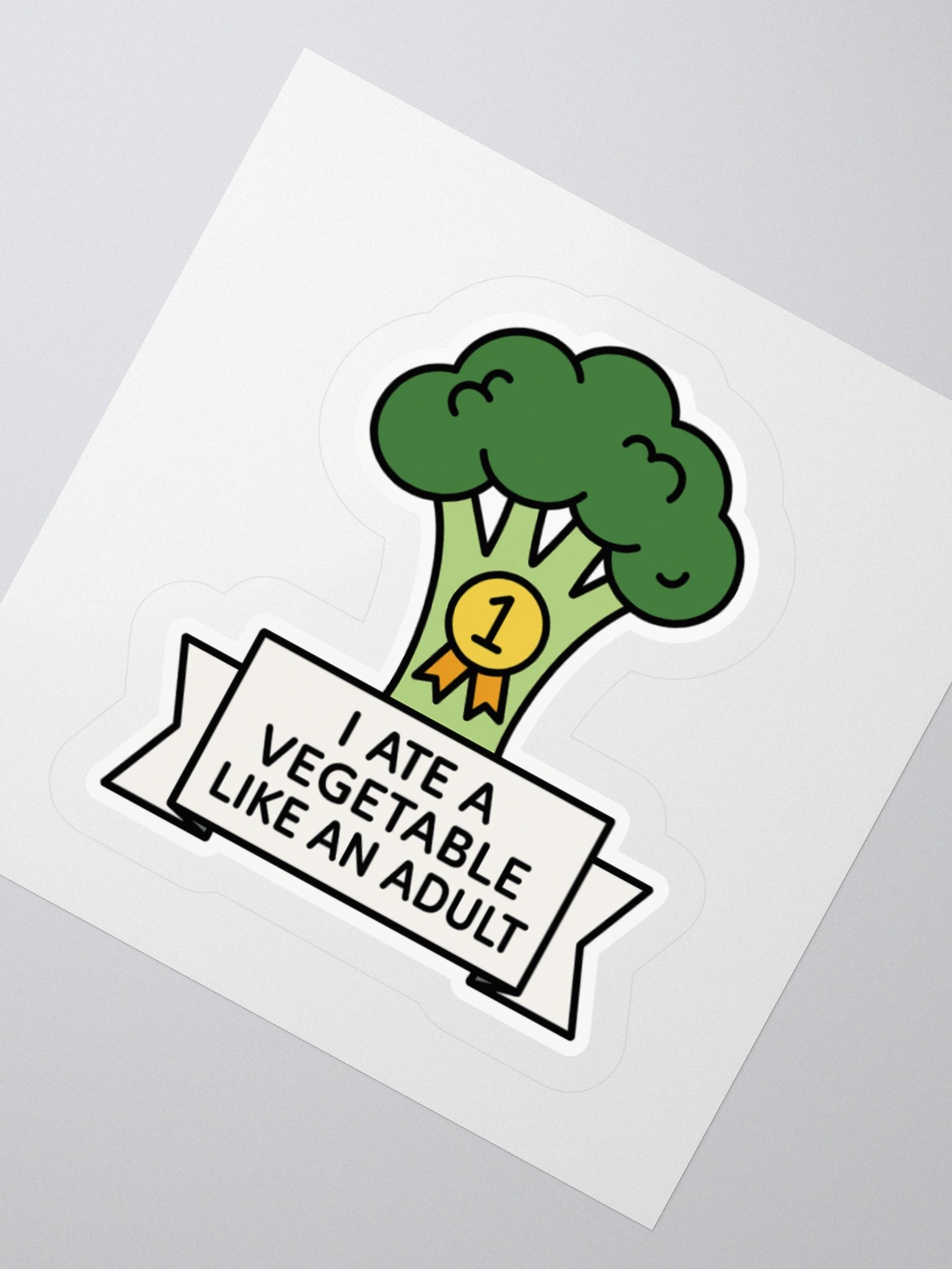 “I Ate a Vegetable Like an Adult” Sticker product image (6)