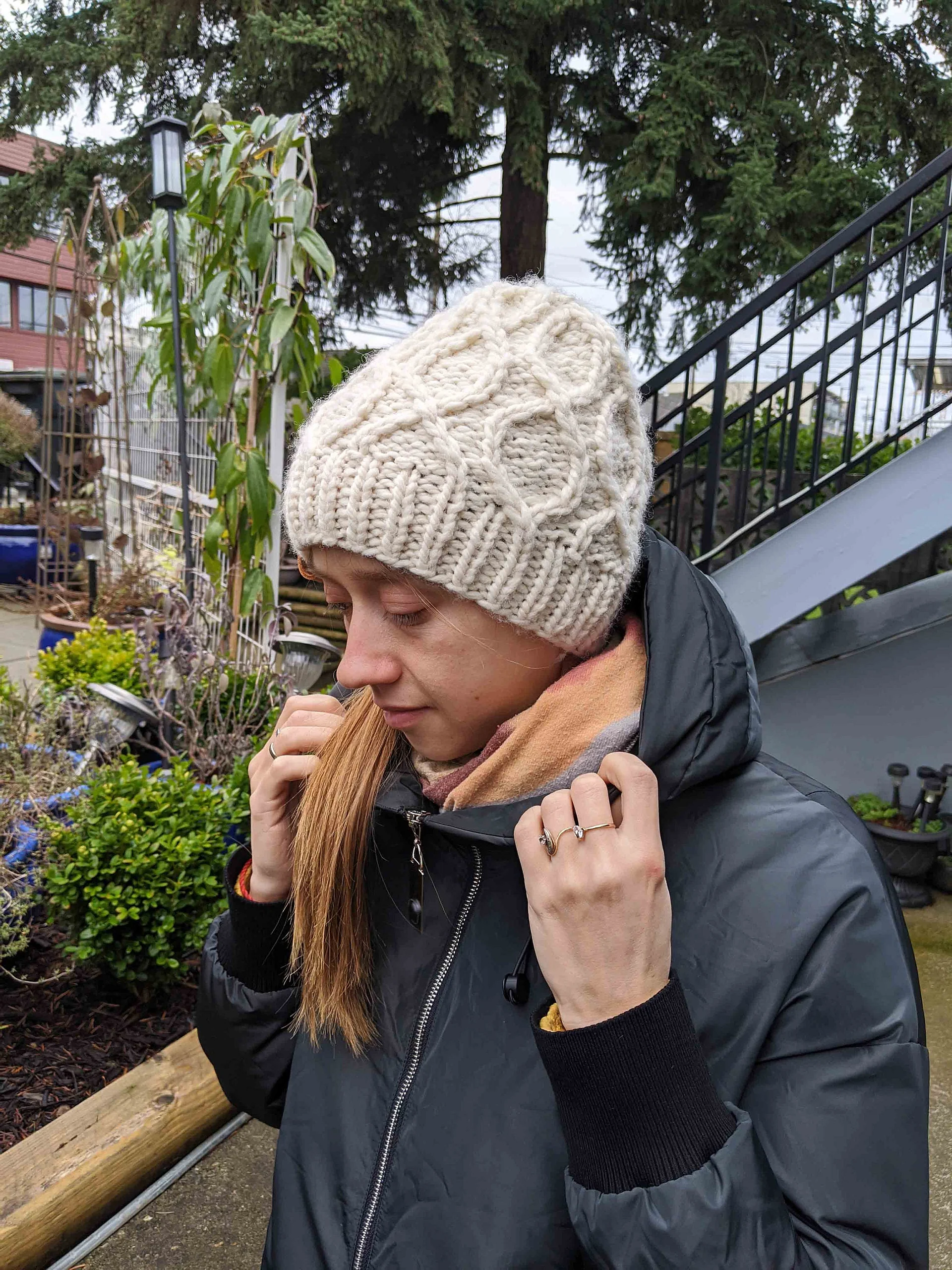 DNA Cable Knit Hat Pattern product image (6)