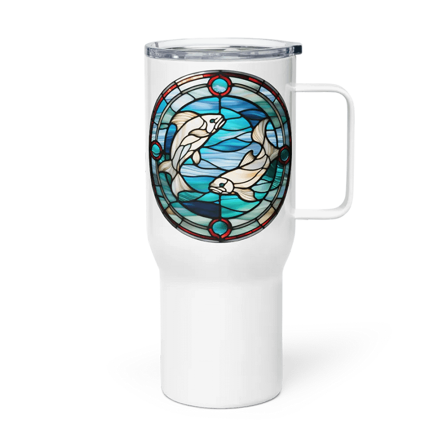 Spiritual Pisces - Unique Travel Mug Design - Circle Energy product image (3)