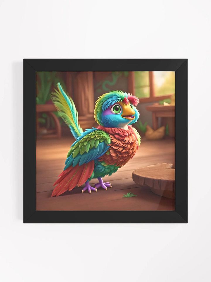 Endangered Species - Mexico - Quetzal Eco-Friendly Ayous Wood Framed Poster product image (1)