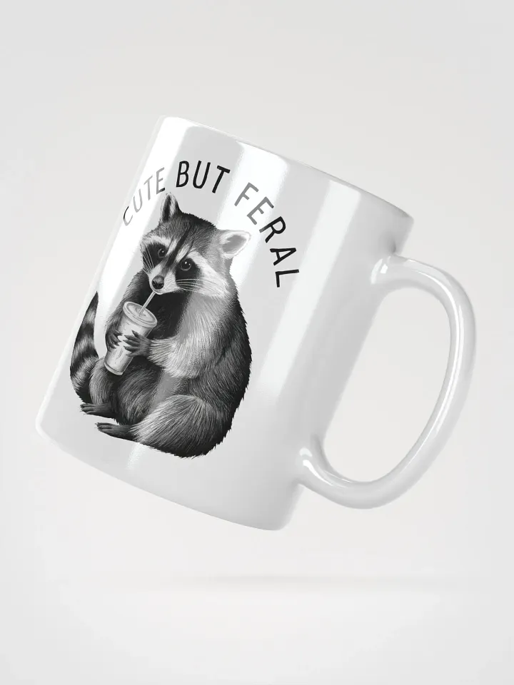 Cute But Feral Raccoon Mug product image (6)