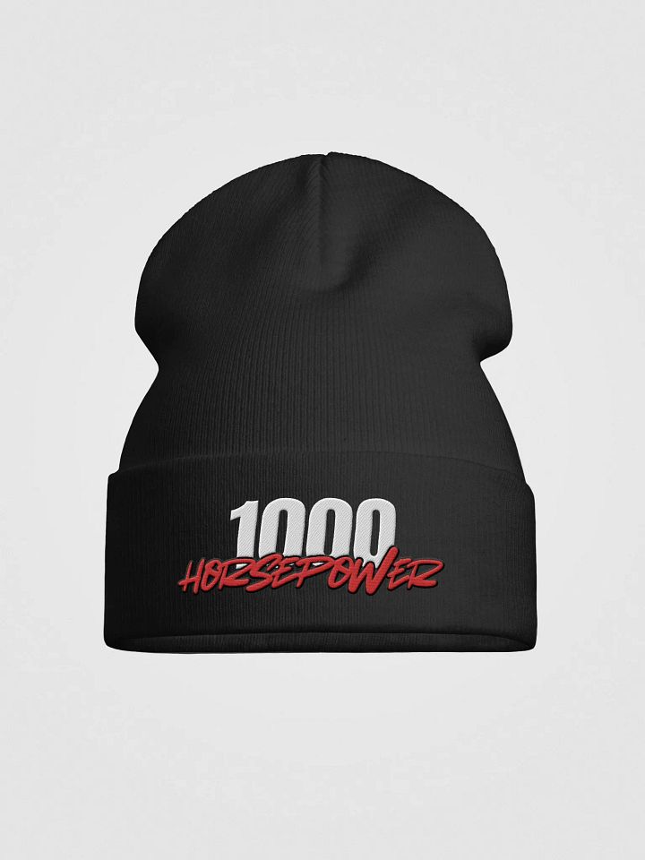 1000 - Horsepower Red Knit Beanie product image (1)