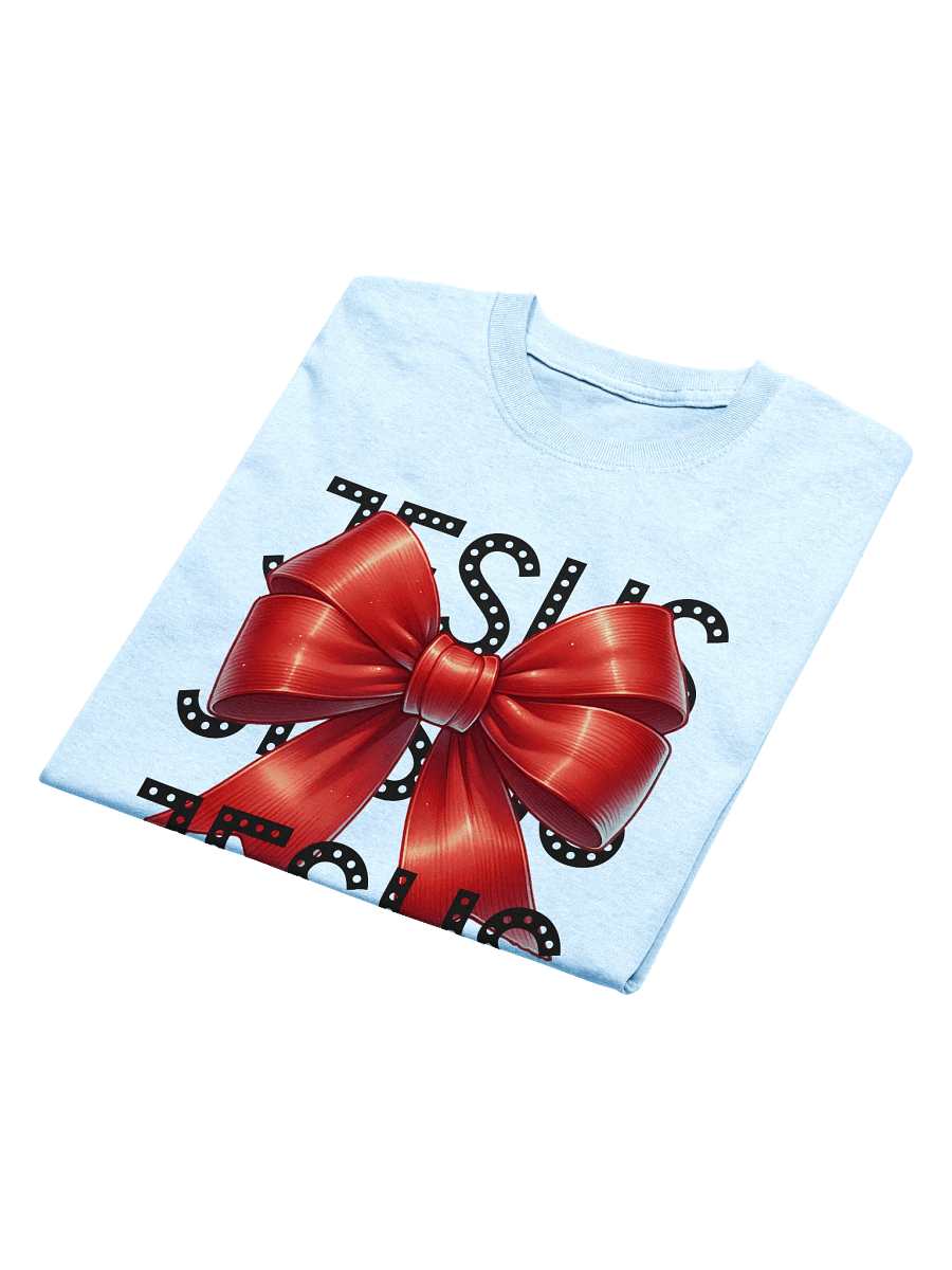 JESUS Bow Charm Gildan Heavyweight T-Shirt product image (6)