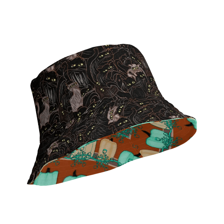 Black Cats and Pumpkins Buckethat product image (1)