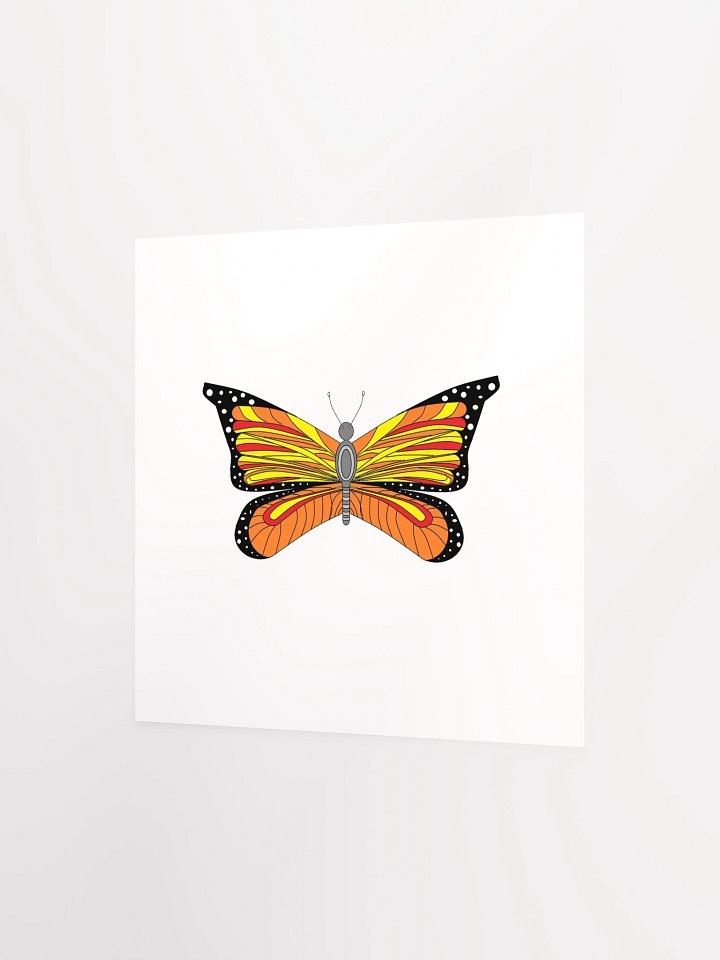 Vibrant Butterfly Duo Matte Poster product image (7)