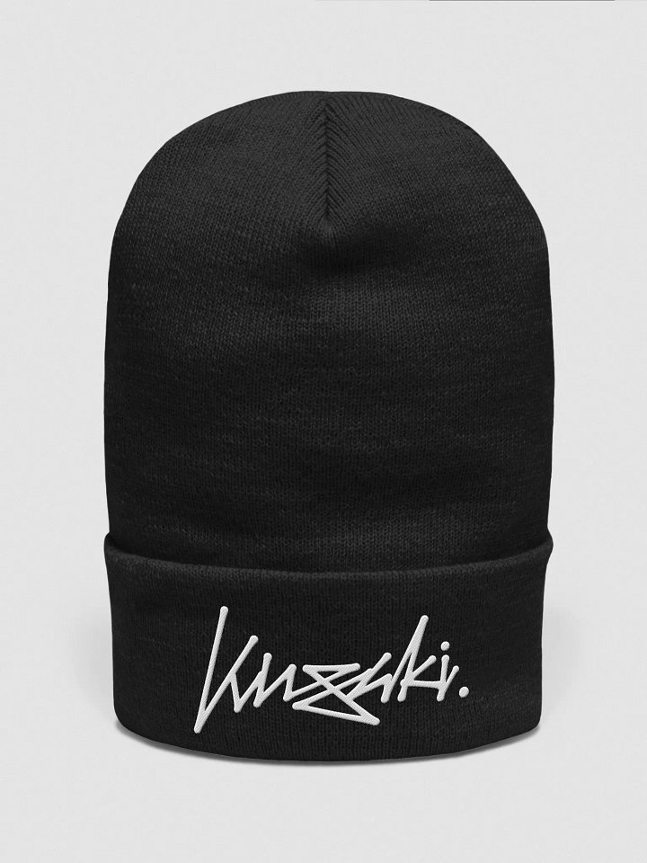 Kusaki - Skate Style Logo Embroidered Beanie (White Logo) product image (1)