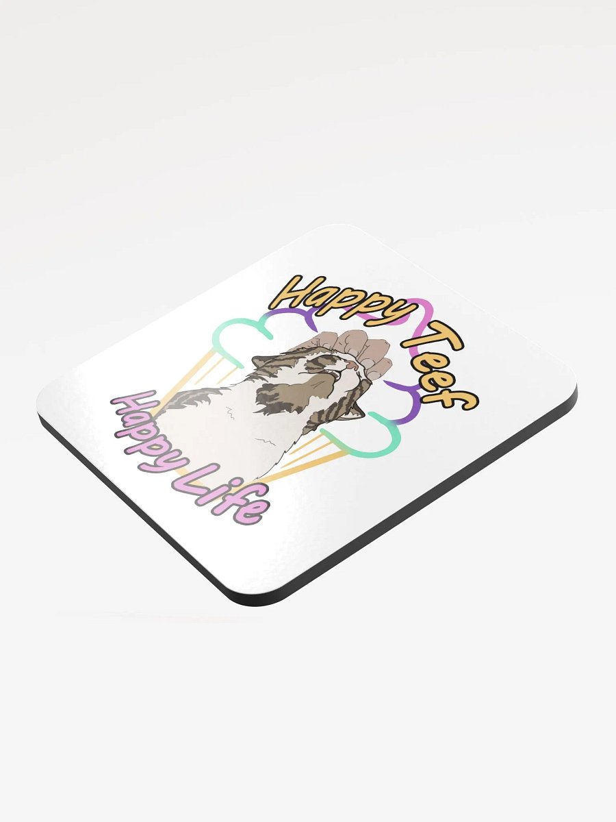 "Happy Teef, Happy Life" Gloss Coaster product image (3)