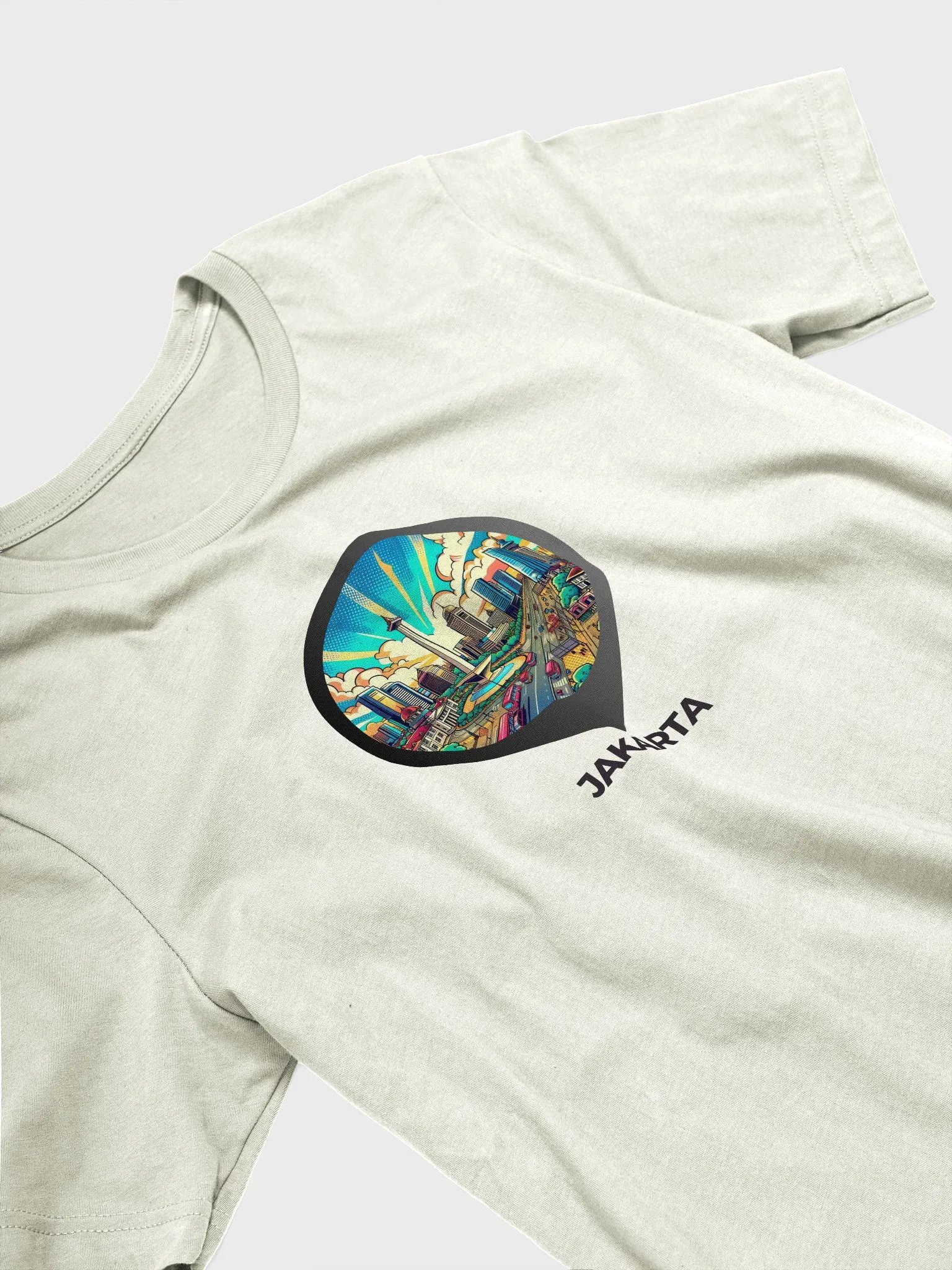 Bella+Canvas Supersoft T-Shirt | AI Design jakarta city product image (3)