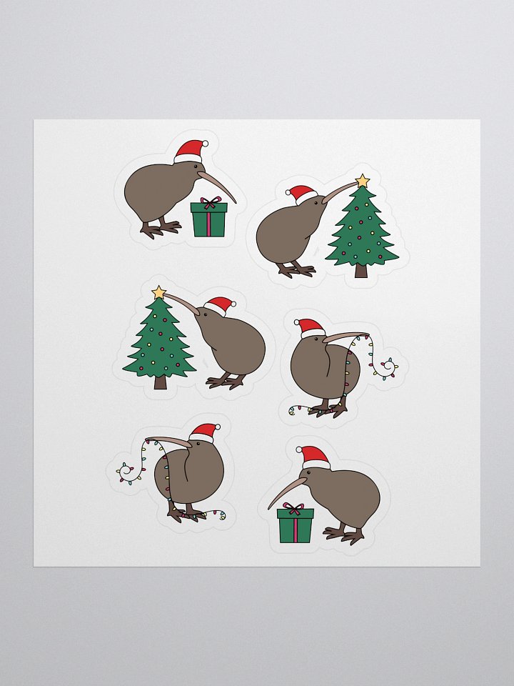 Christmas Kiwi Sticker product image (1)