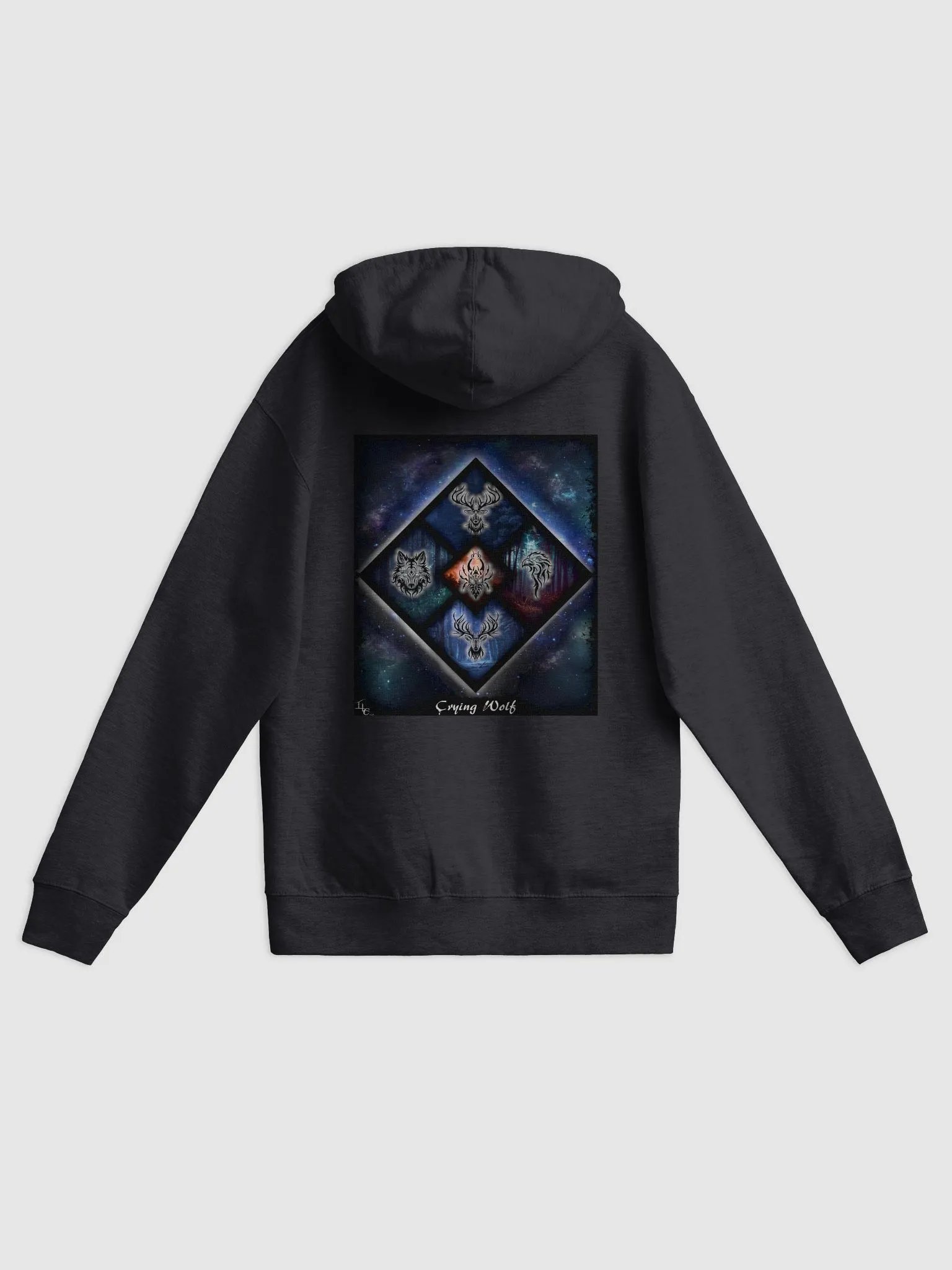 Crying Wolf Galaxy Hoodie product image (2)