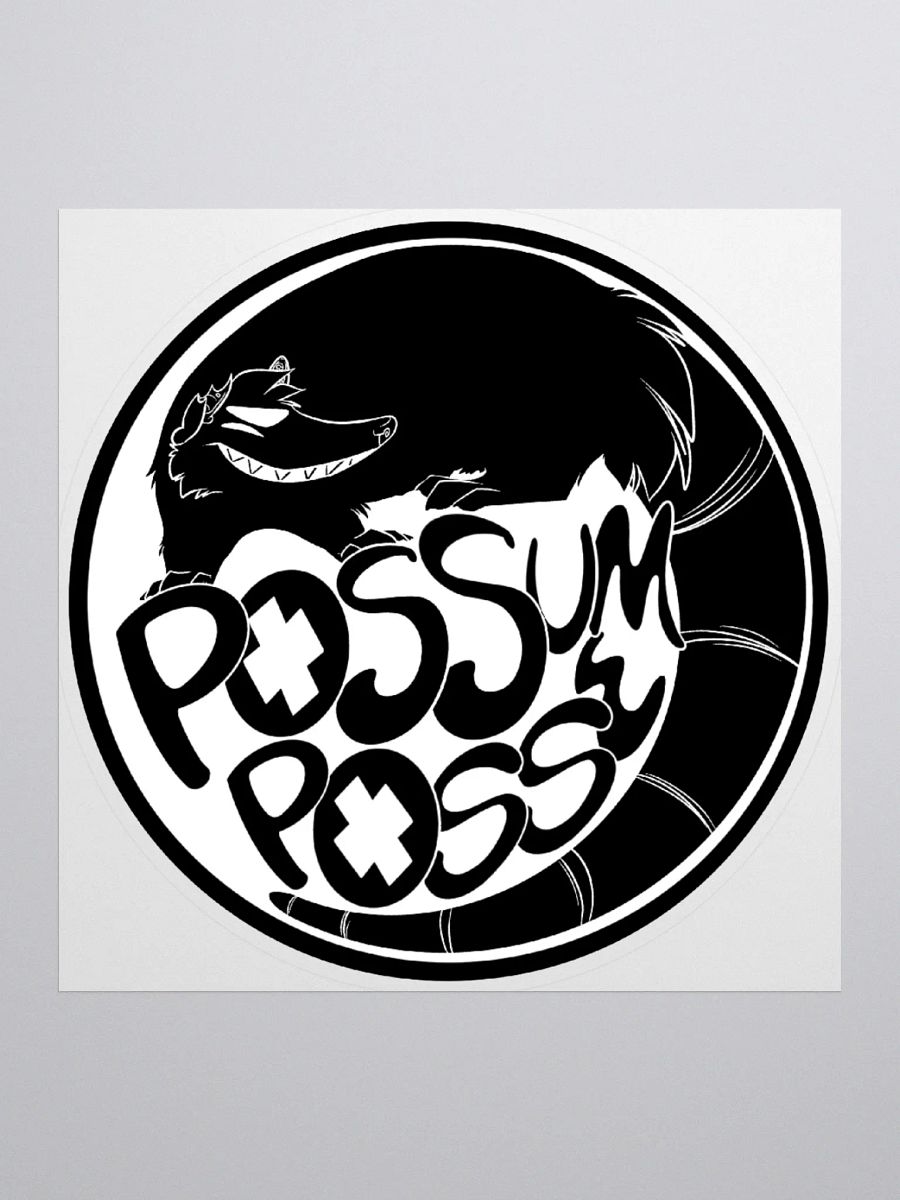 Possum Posse Stcker BLK product image (2)