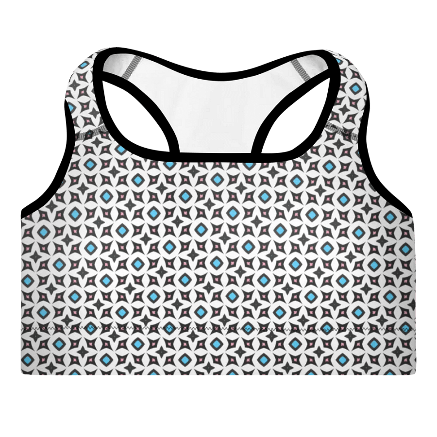 Trans Abstract (3) - Padded Sports Bra product image (3)