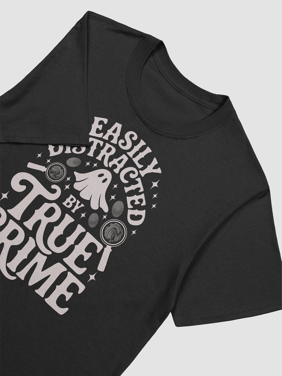 Easily Distracted by True Crime Spooky Halloween Ghost T-Shirt product image (8)