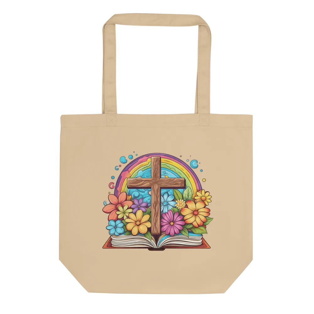 Rainbow Cross Hope Tote Bag product image (1)