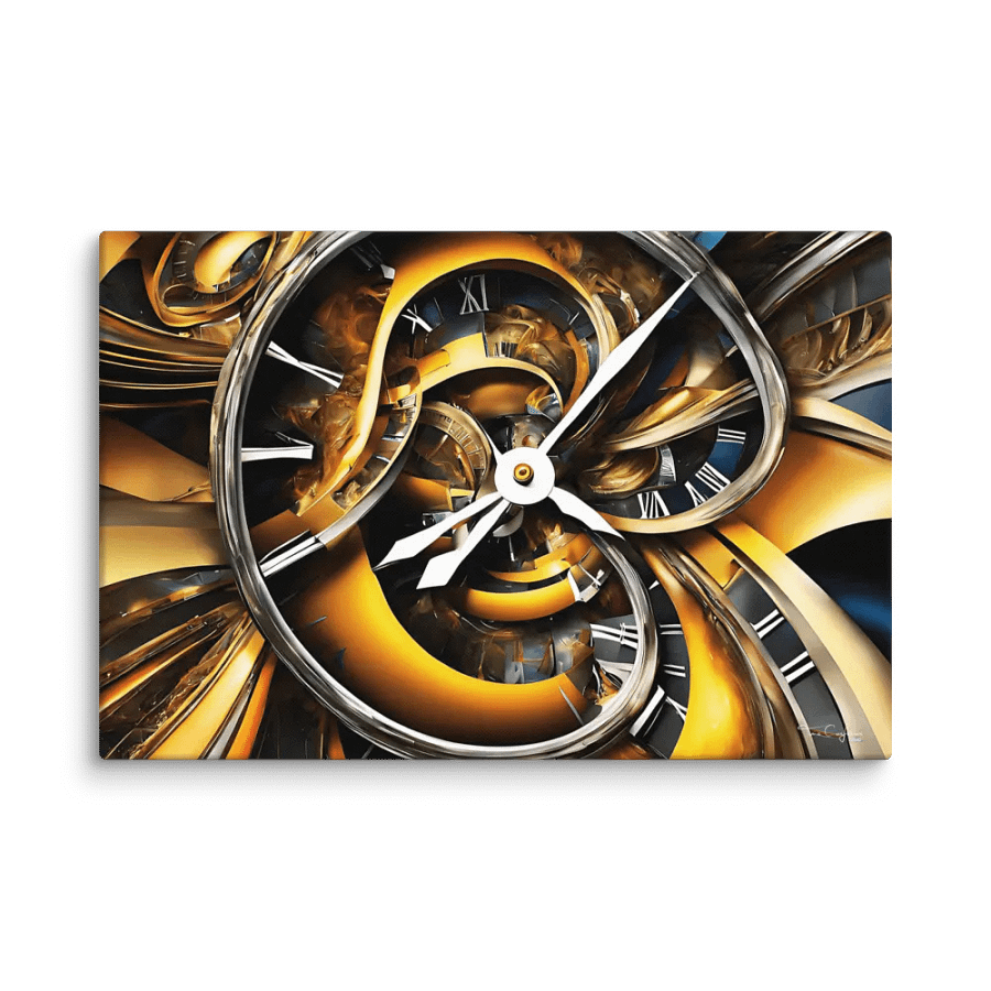 Time Confusion-11 | Canvas Artistic Wall Painting product image (6)