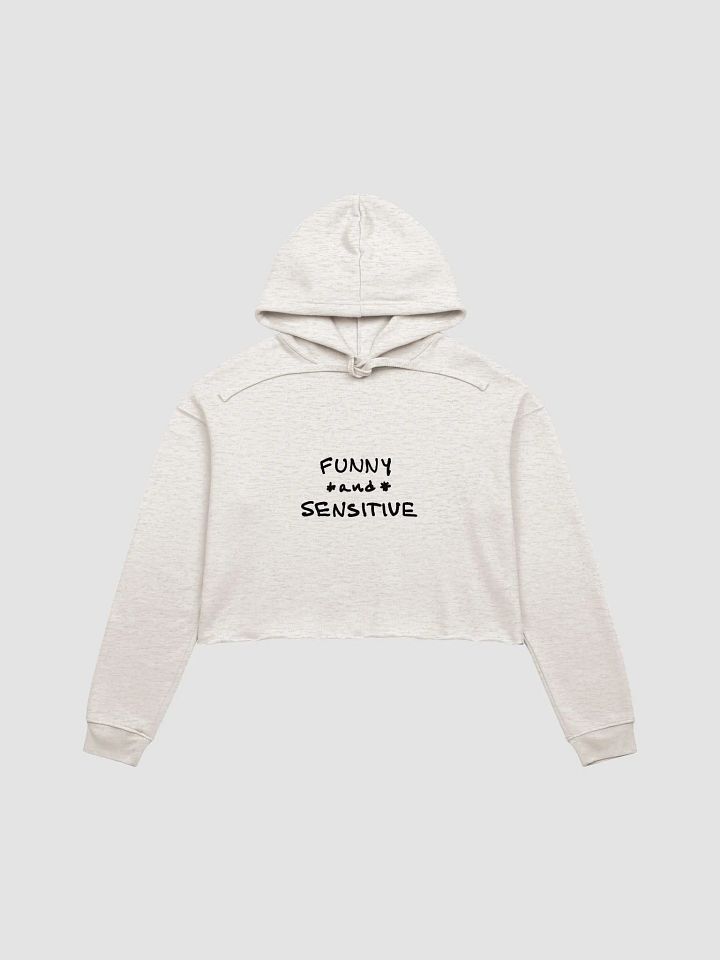 FUNNY *and* SENSITIVE fleece cropped crewneck product image (2)
