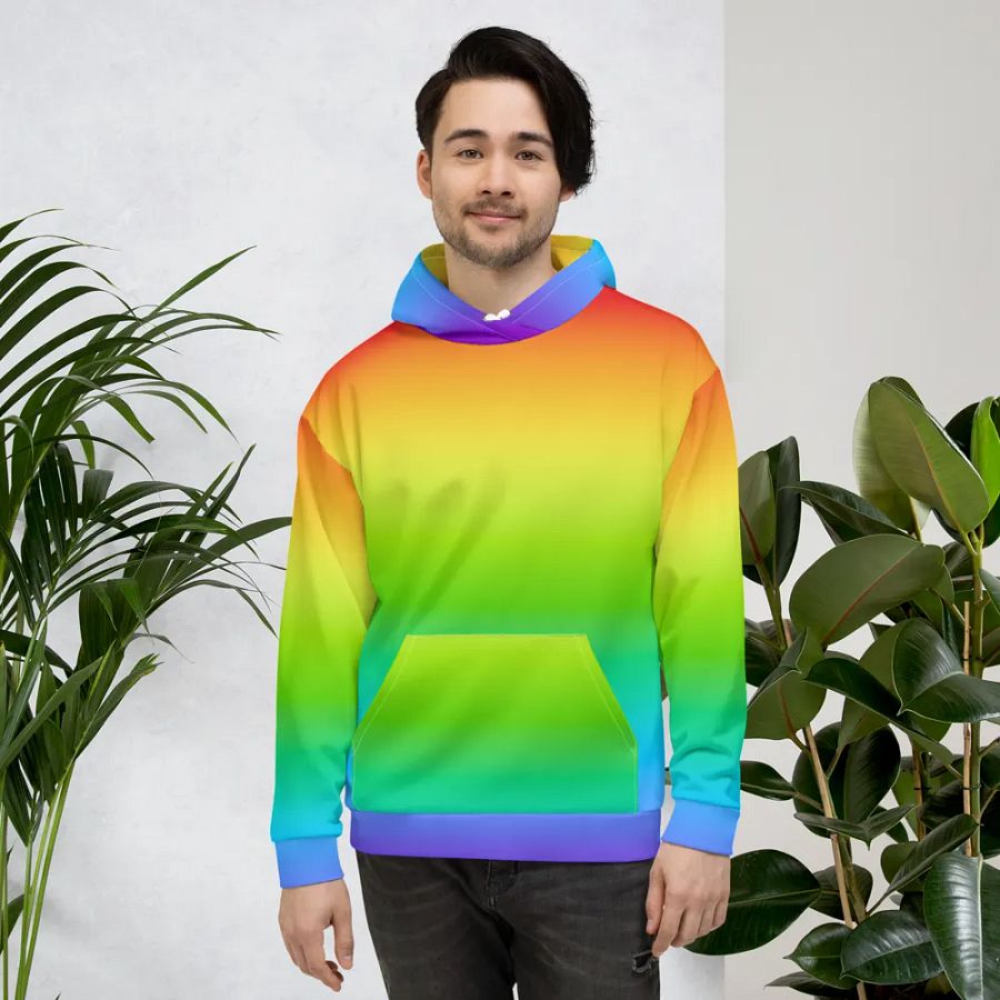Rainbow Recycled Unisex Hoodie product image (4)