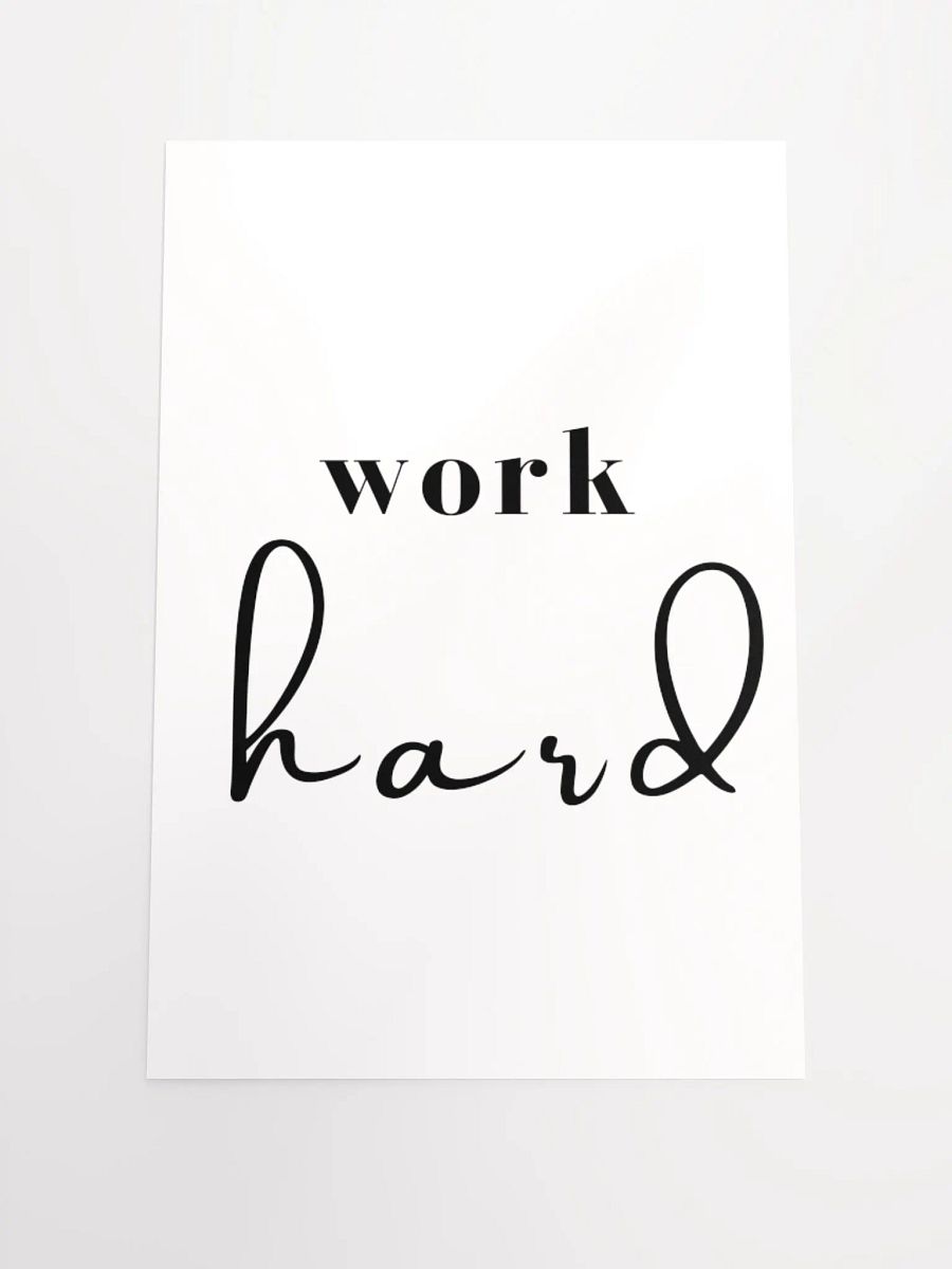 Work Hard Poster product image (1)