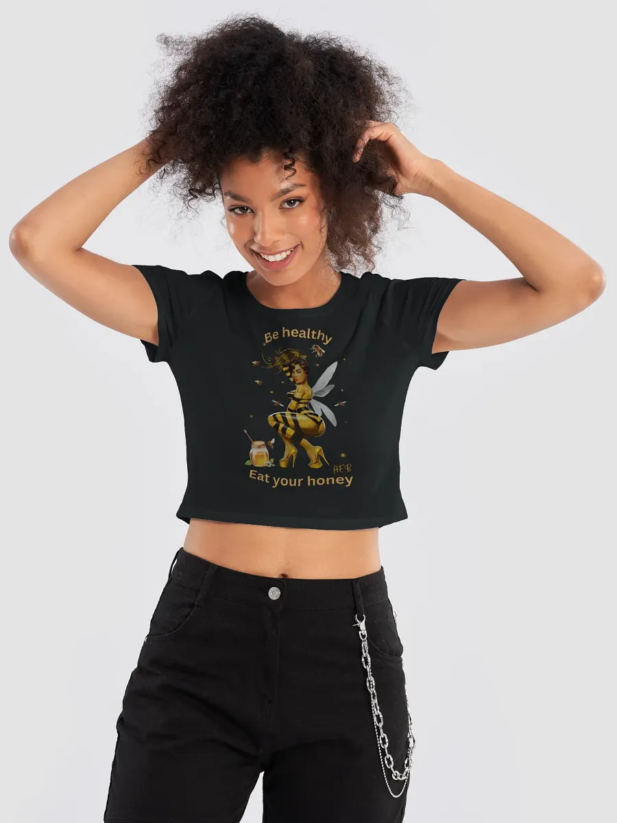 Bee-Healthy Women's Crop Tee product image (2)