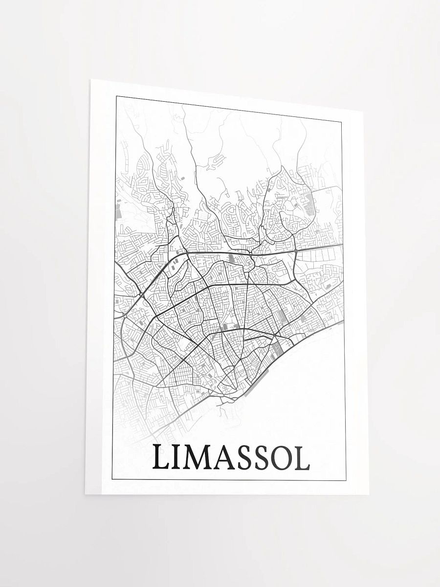Limassol, Cyprus, city map print product image (14)