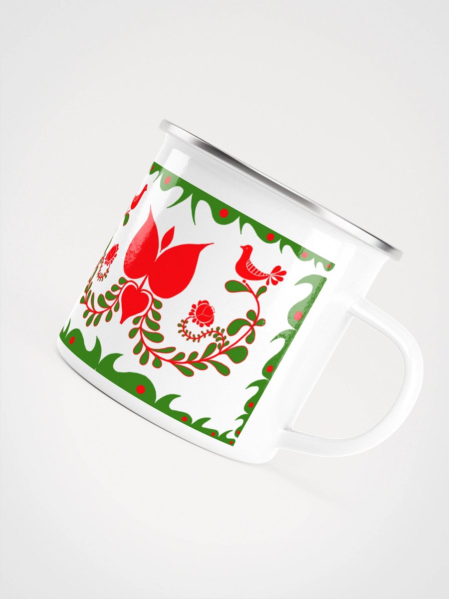 Hungarian Floral Adventure Enamel Mug product image (5)