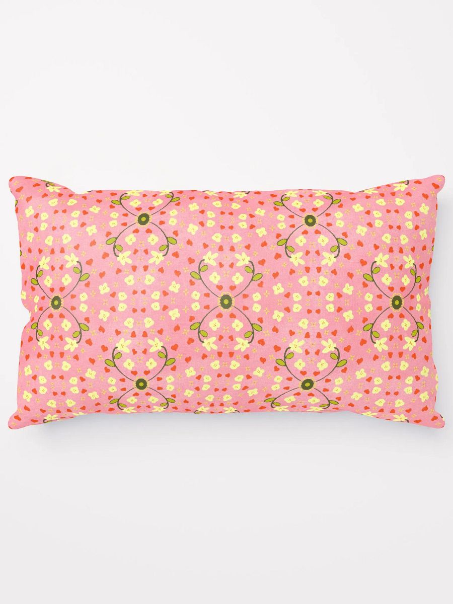 Hearts and Flowers Pink Pillow product image (14)