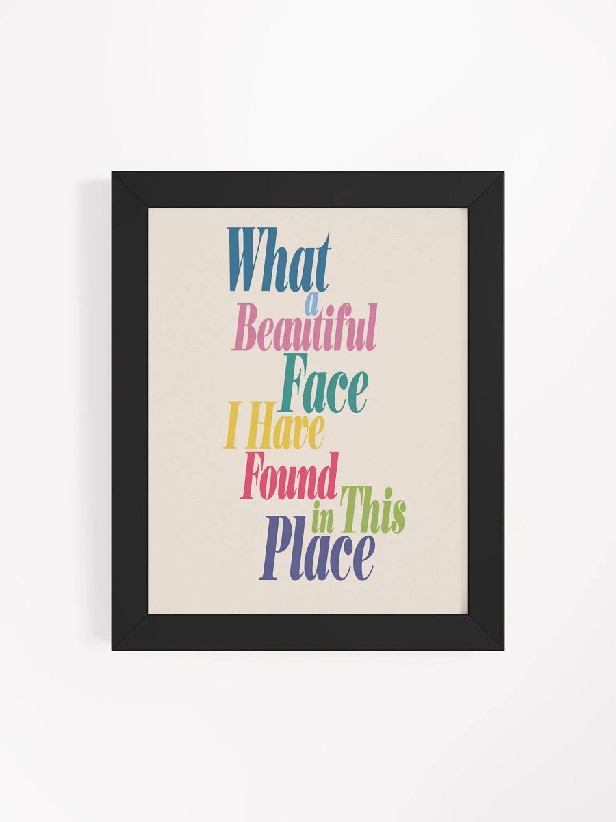 What A Beautiful Face Desk Art product image (11)
