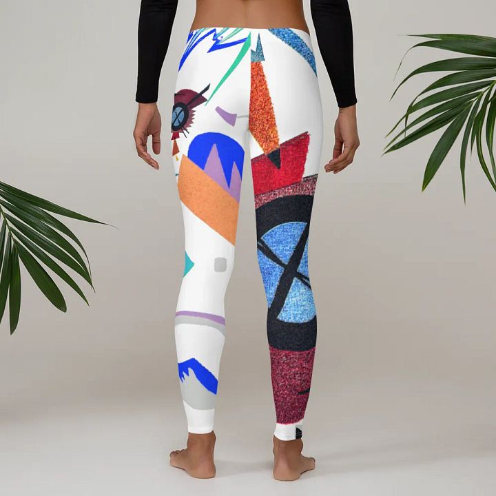 Abstract Lithographic Pattern Design leggings - V1 product image (1)