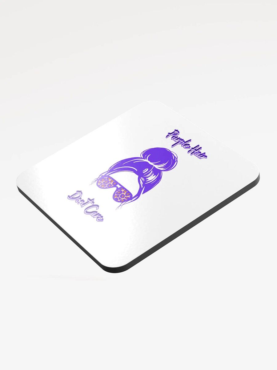 Funky Leopard Print Purple Hair Coaster product image (3)