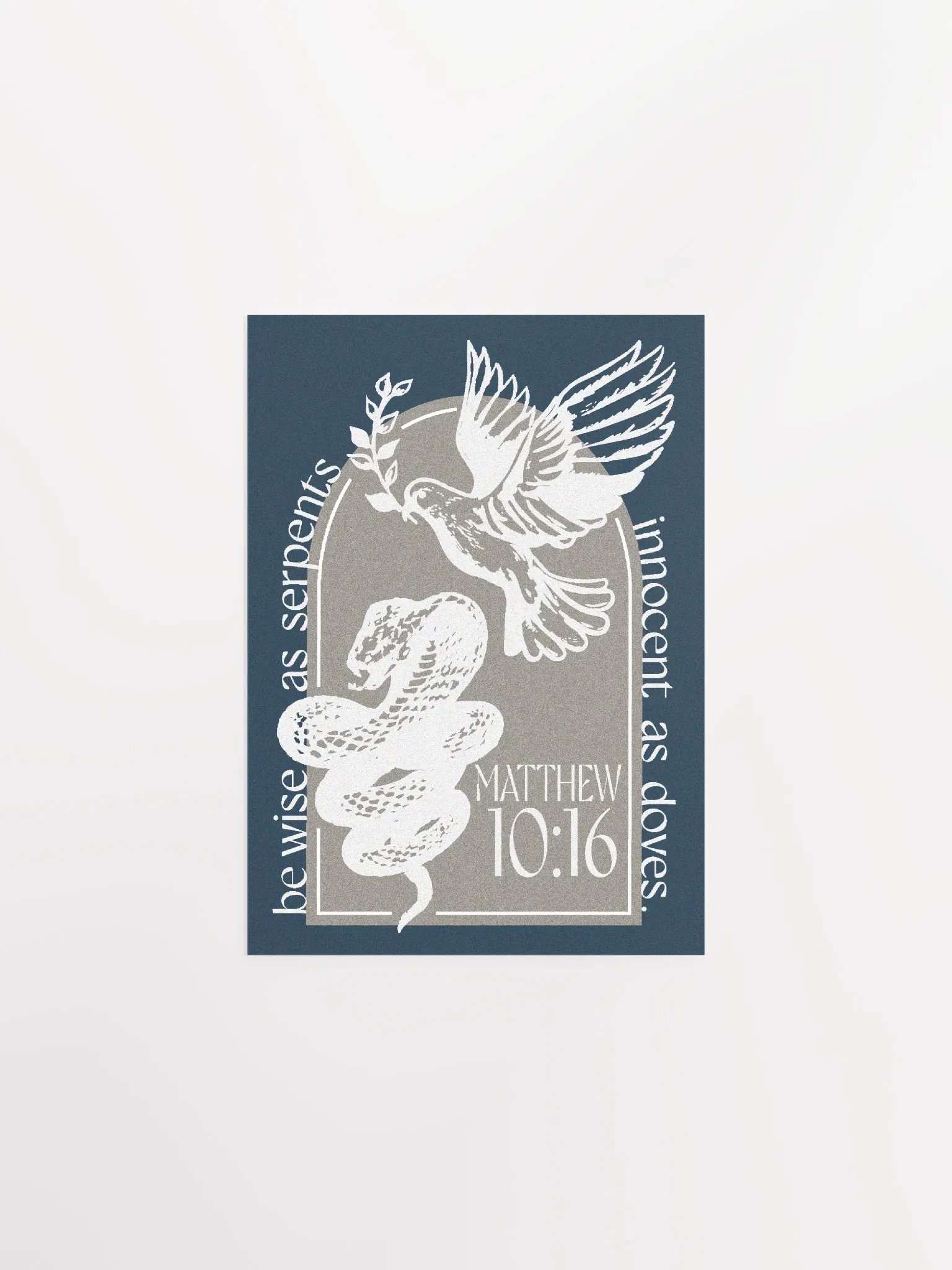 Matthew 10:16 White Print product image (3)