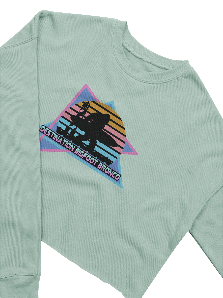 Destination Bigfoot Bronco Retro-Inspired Bella+Canvas Women's Fleece Crop Sweatshirt (Multiple Colors Available) product image (27)