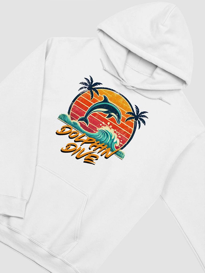 Tropical Sunset Dolphin Dive Hoodie product image (12)