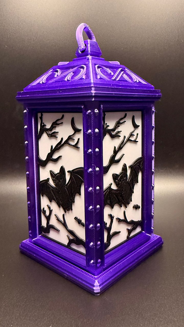 Small Halloween Lanterns With Bats product image (2)