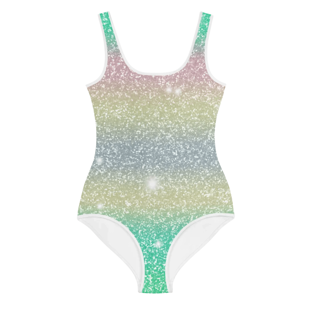 Glitter Unicorn Texture Design Youth Swimsuit (1) product image (1)