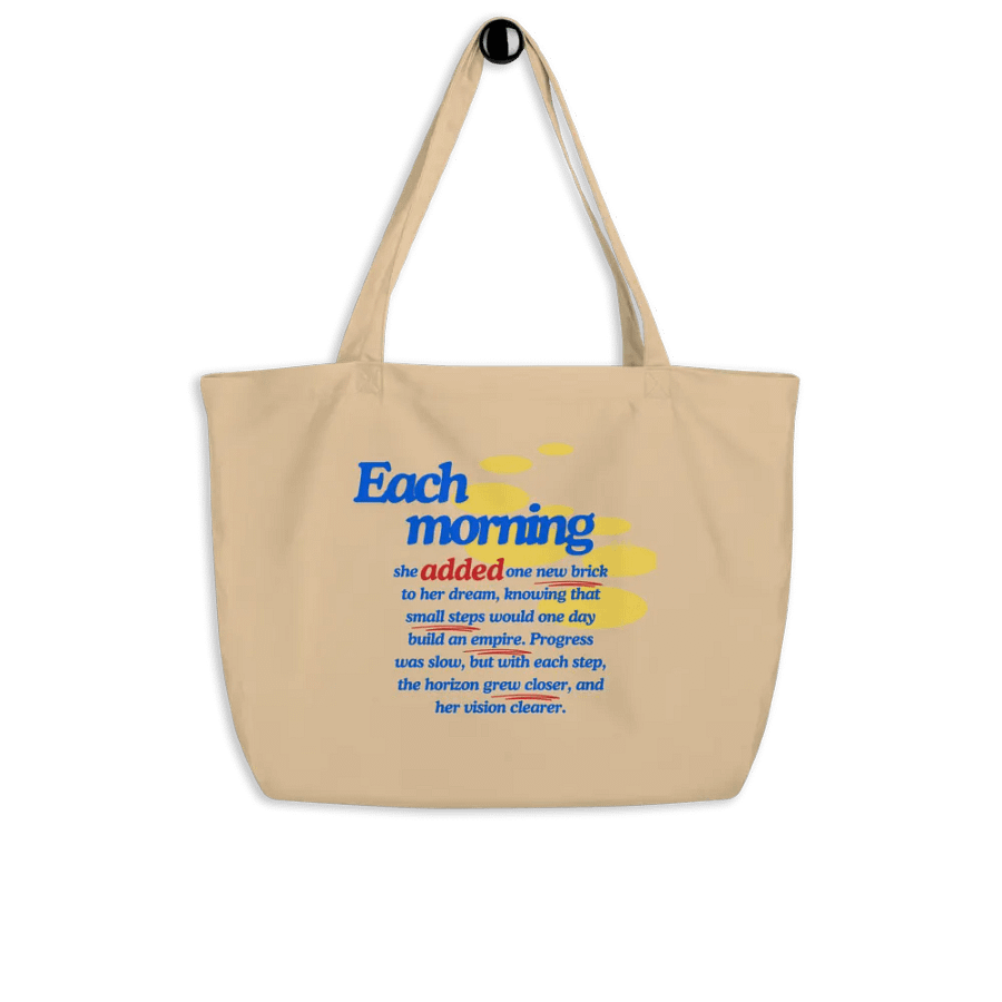 "Brick by Brick Tote" - Build Your Dreams, One Step at a Time product image (4)