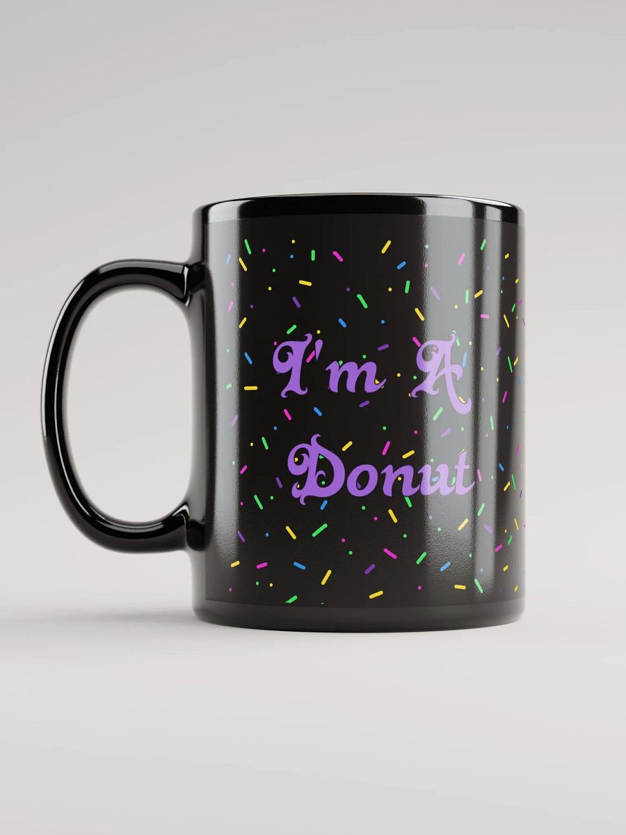 I'm A Donut Black Mug product image (12)